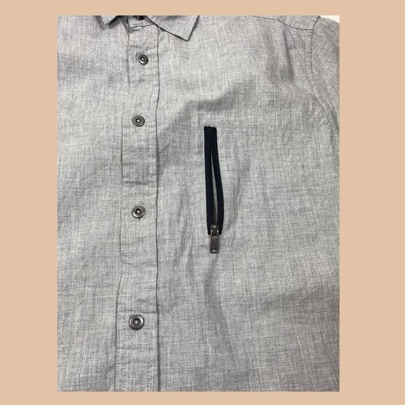 Mossimo - Grey - Short Sleeve Button Up - Picture 3 of 9